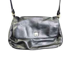 Vintage Etienne Aigner Black Leather Purse Shoulder Bag Crossbody